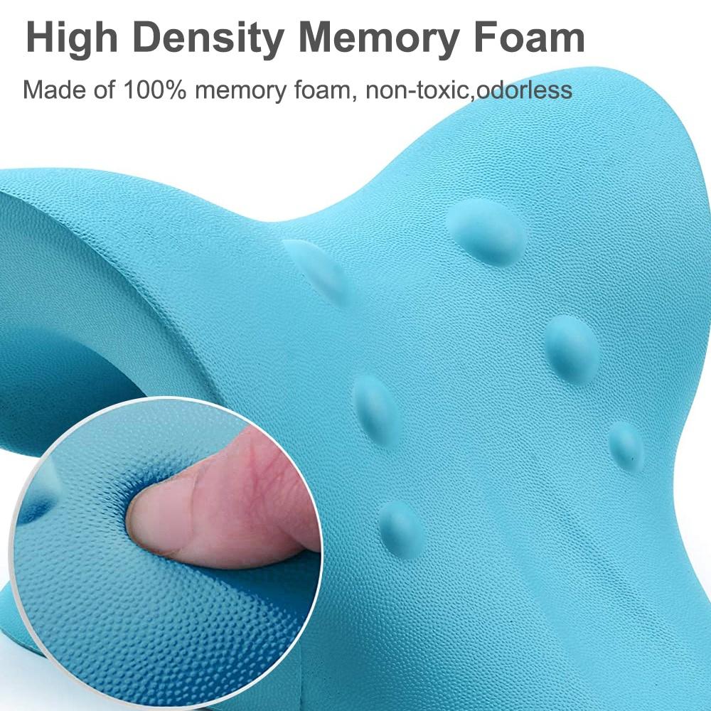 Neck Shoulder Relaxation Massage Pillow Cervical Spine Alignment Protection Pain Relief Relaxer Tool Neck Shoulder Stretcher