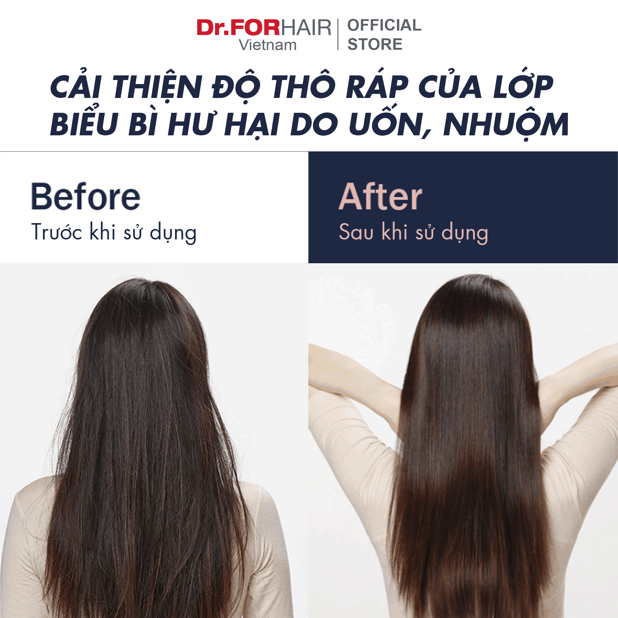 Bộ dầu gội hỗ trợ mọc tóc và kem ủ phục hồi hư tổn chuyên sâu cho mái tóc mềm mượt tơi phồng Dr.FORHAIR Folligen Plus Shampoo và UNOVE Deep Damage Treatment Ex