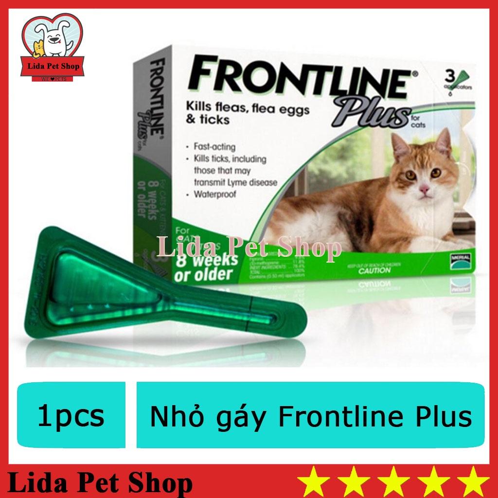 Nhỏ gáy cho mèo tr ị ve rận Frontline Plus diệt bọ chét nấm viêm da - NG-03 (1 tuýp)