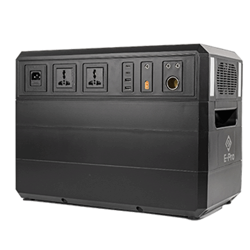 Trạm sạc điện di động E-Pro 2000W Pin LiFePO4 với 6 ổ cắm - Dùng Cho Ipad, Laptop, Quạt, Tủ lạnh di động