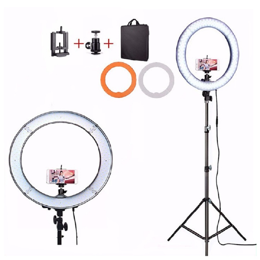 Đèn led HD Ring RL18 chiếu sáng Studio, makeup, quay phim , chụp ảnh,livetream