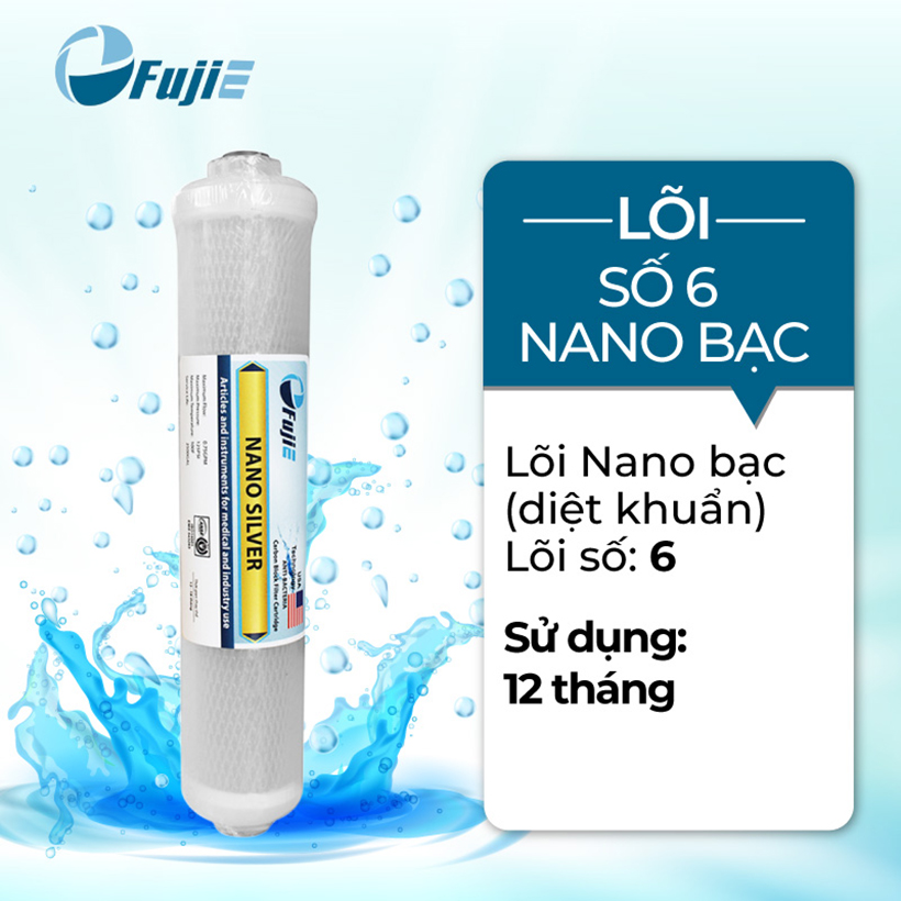 Lõi lọc RO Fujie Số 6 - Nano bạc - Hàng chính hãng