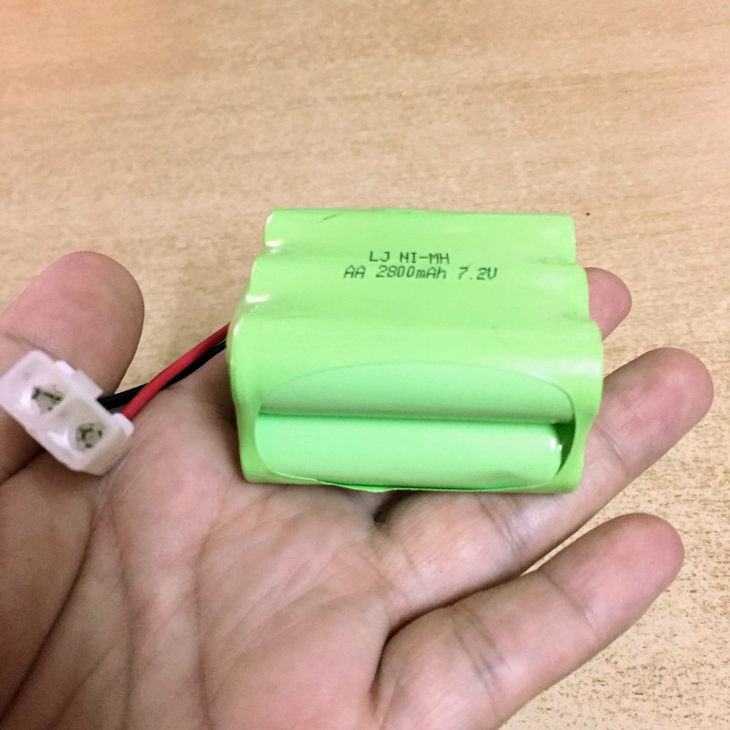 Pin sạc 7.2V dung lượng 2800mAh xếp chồng jack cắm KET2P