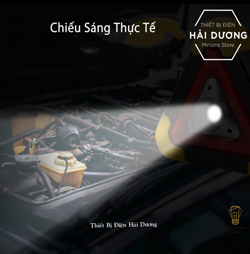 Đèn Pha Led Chiếu Sáng Cảnh Báo Nguy Hiểm Pin Sạc Tích Điện Tích Hợp Năng Lượng Mặt Trời XF-8819 - Có video