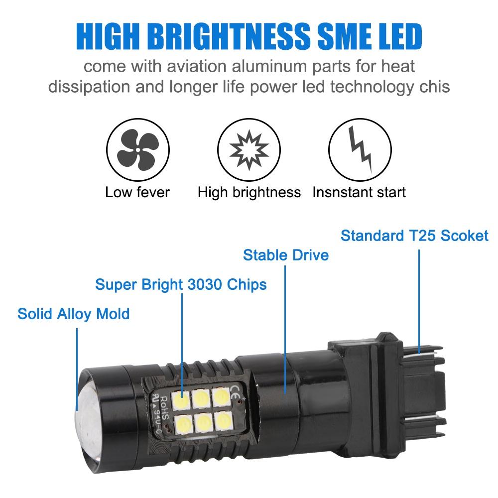 Bóng ĐèN Led TíN HiệU DRL 3030 21SMD 12V Cho Xe Hơi