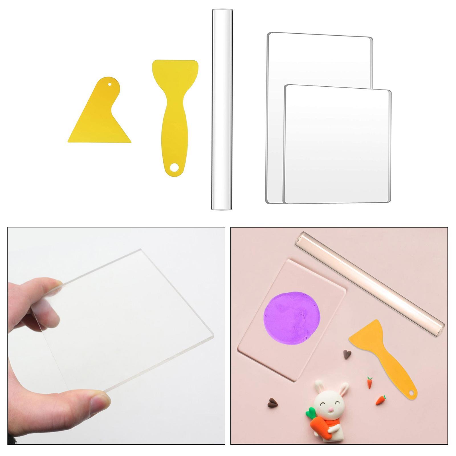 Acrylic Clay Roller Set Ceramic Sculpting Clay Cutter Polymer Clay Supplies