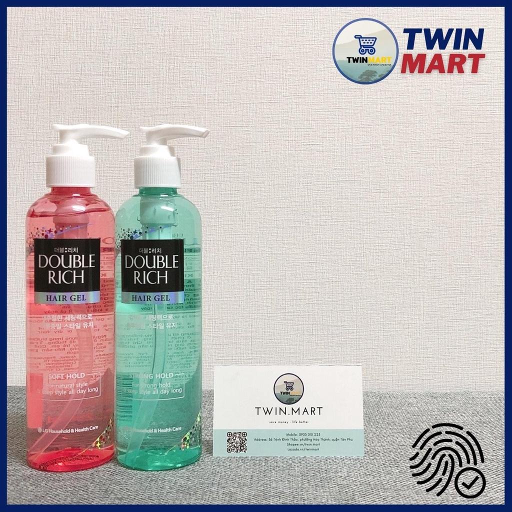 Gel Tạo Kiểu Double Rich Soft Giữ Nếp Tự Nhiên 250ml