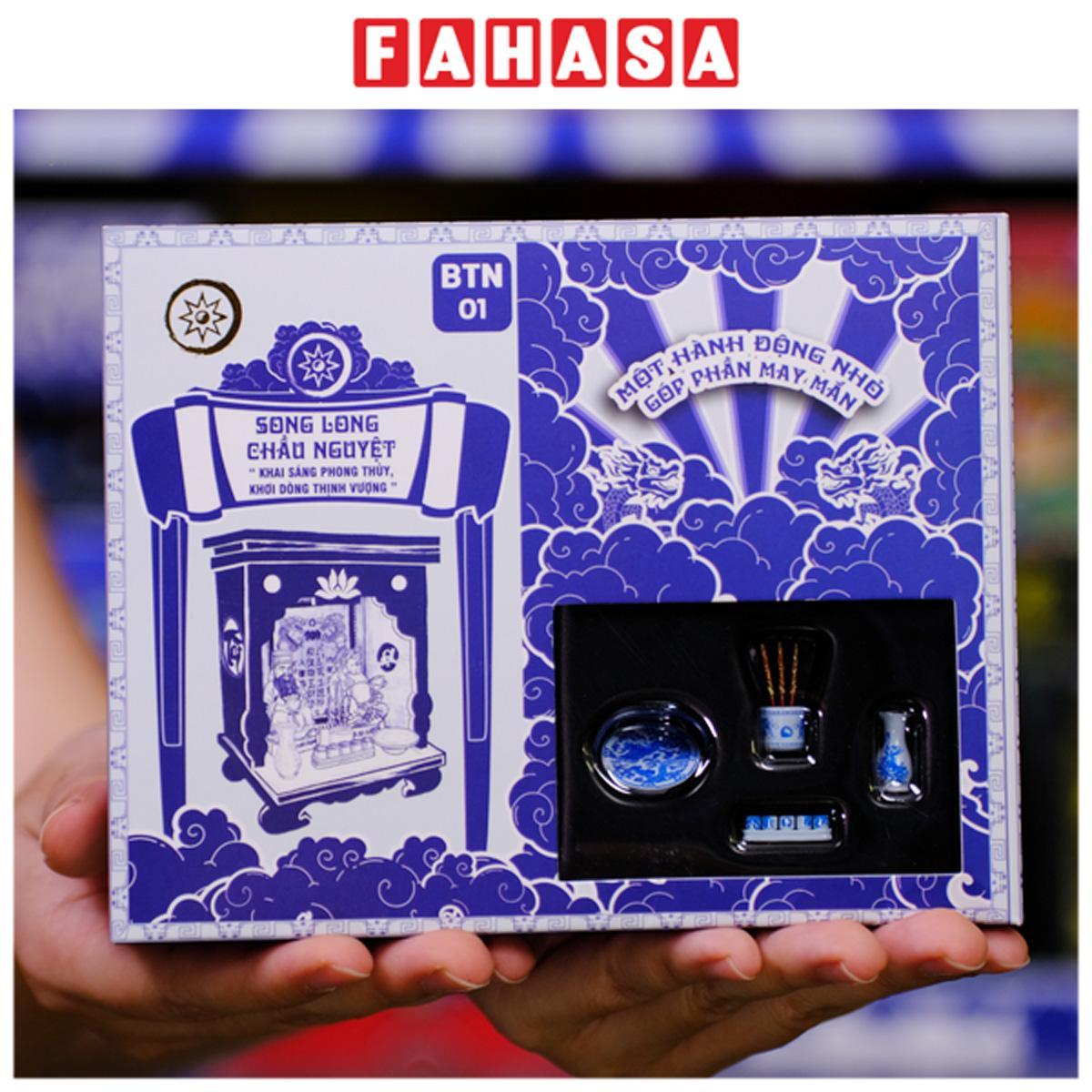 Mô Hình DIY - Bàn Thờ Thần Tài Thổ Địa - Song Long Chầu Nguyệt - Manihum BTN-01