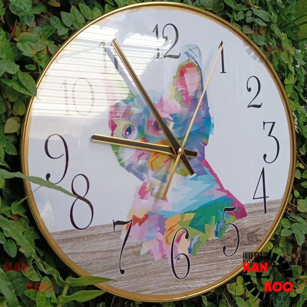Kim đồng hồ treo tường Kankoo Clock mã số 3807 màu vàng- đen kết hợp