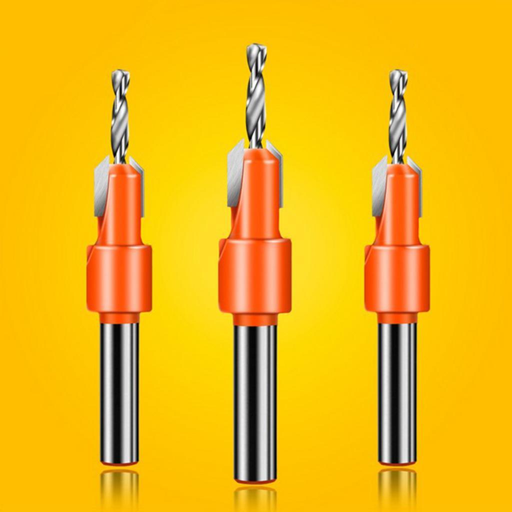 8mm Shank Woodworking Router Bit Cemented Carbide Round Shank Power Tools