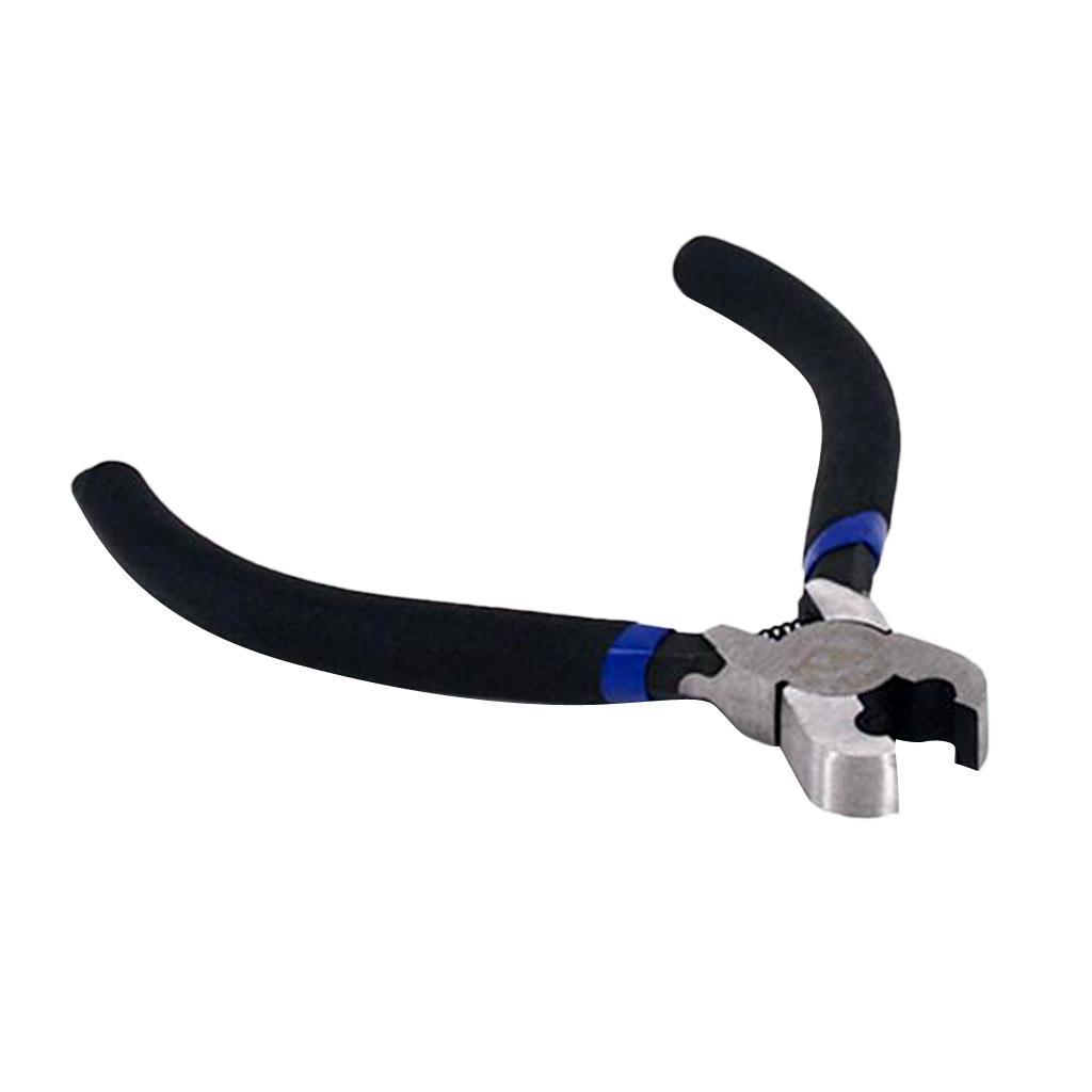6 Pcs Bow String Nocks Set Buckle Clips Nocking Point + 1 Pcs Black Pliers
