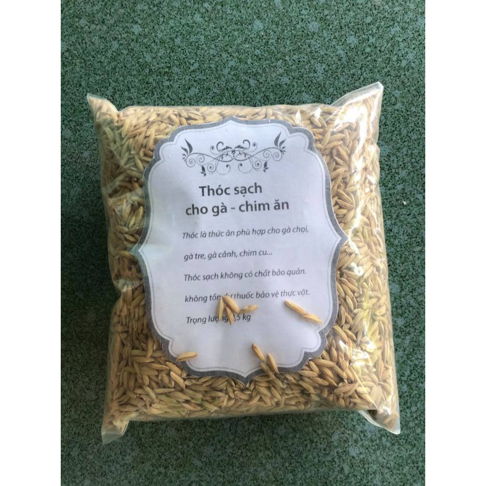 Thóc sạch cho gà, chim ăn - 0,5 kg