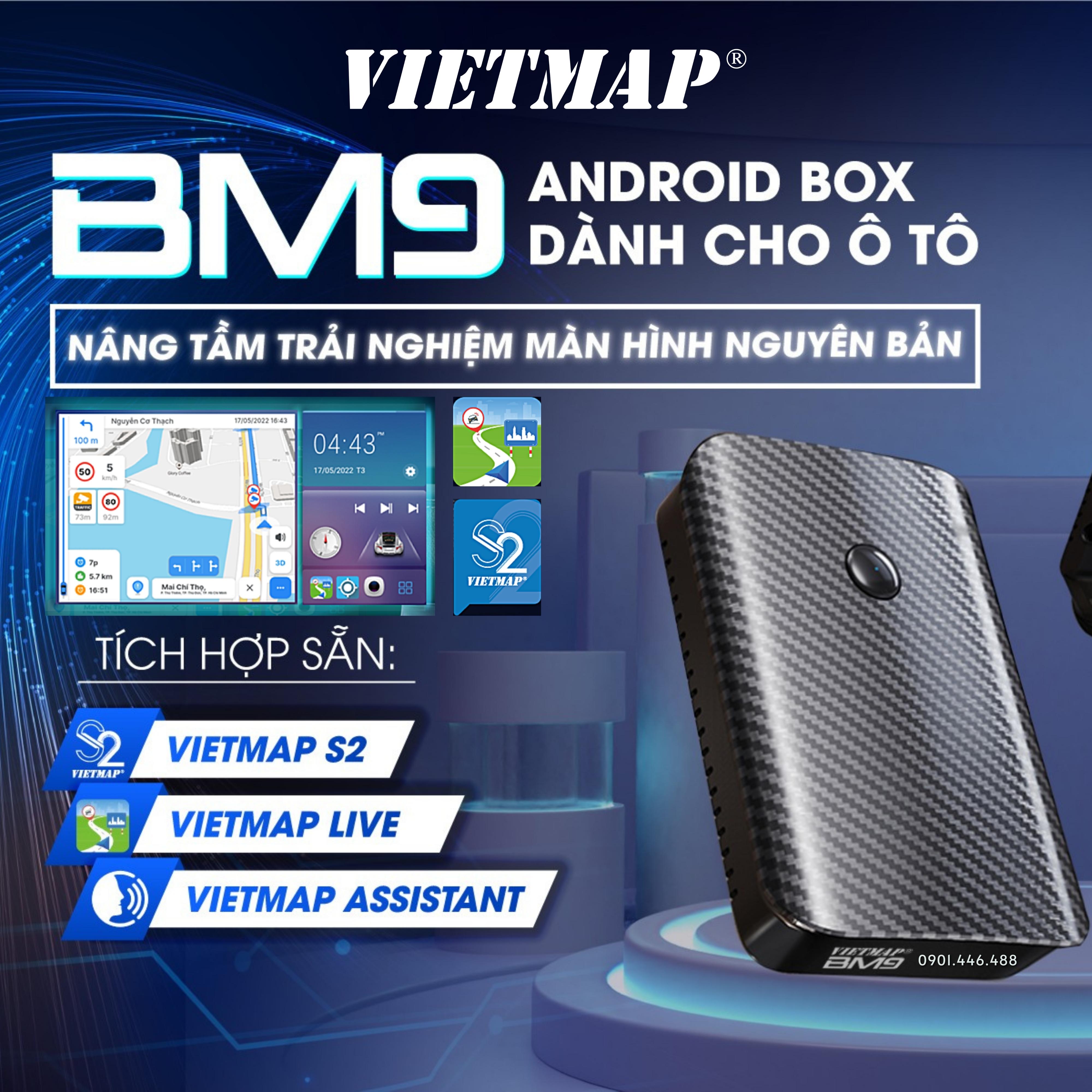 VIETMAP BM9 - Thiết bị dành cho màn hình zin ô tô - Tích hợp Dẫn đường - Vietmap S2 Vietmap Live  - Hàng chính hãng