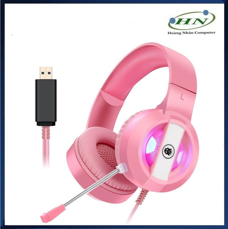 TAI NGHE GAMING HỒNG USB 7.1 S300 - HN