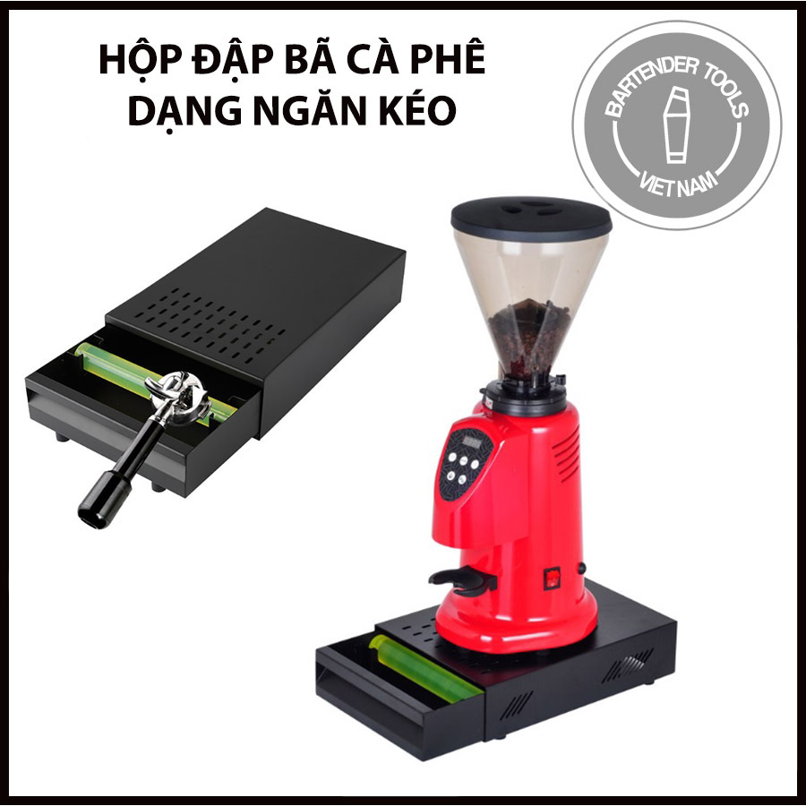 Hộp đập bã cà phê dạng kéo
