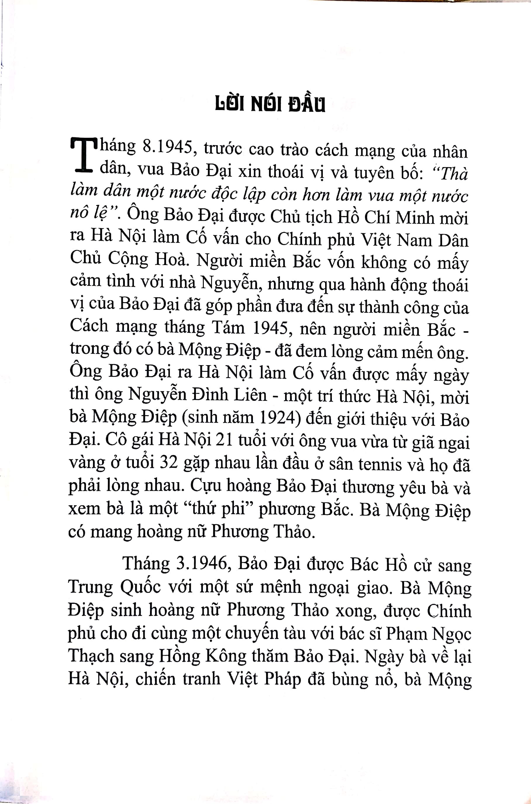 Hỏi Chuyện Đời Bà &quot;Thứ Phi&quot; Mộng Điệp Và Cựu Hoàng Đế Bảo Đại