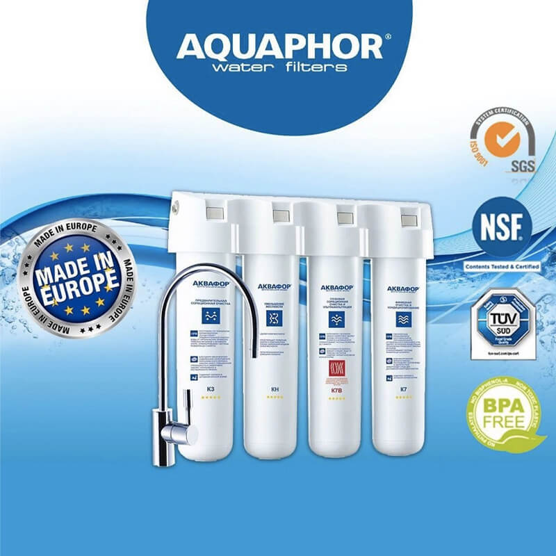 [GIAO &amp; LẮP TOÀN QUỐC] Máy Lọc Nước Uống Trực Tiếp AQUAPHOR CRYSTAL ECO H Công Suất 8.000 Lít, 4 Lõi Công Nghệ NANO Aqualen Độc Quyền, Lưu Giữ Khoáng Chất, Không Dùng Điện, Không Nước Thải - Hàng Chính Hãng, Nhập Khẩu Châu Âu