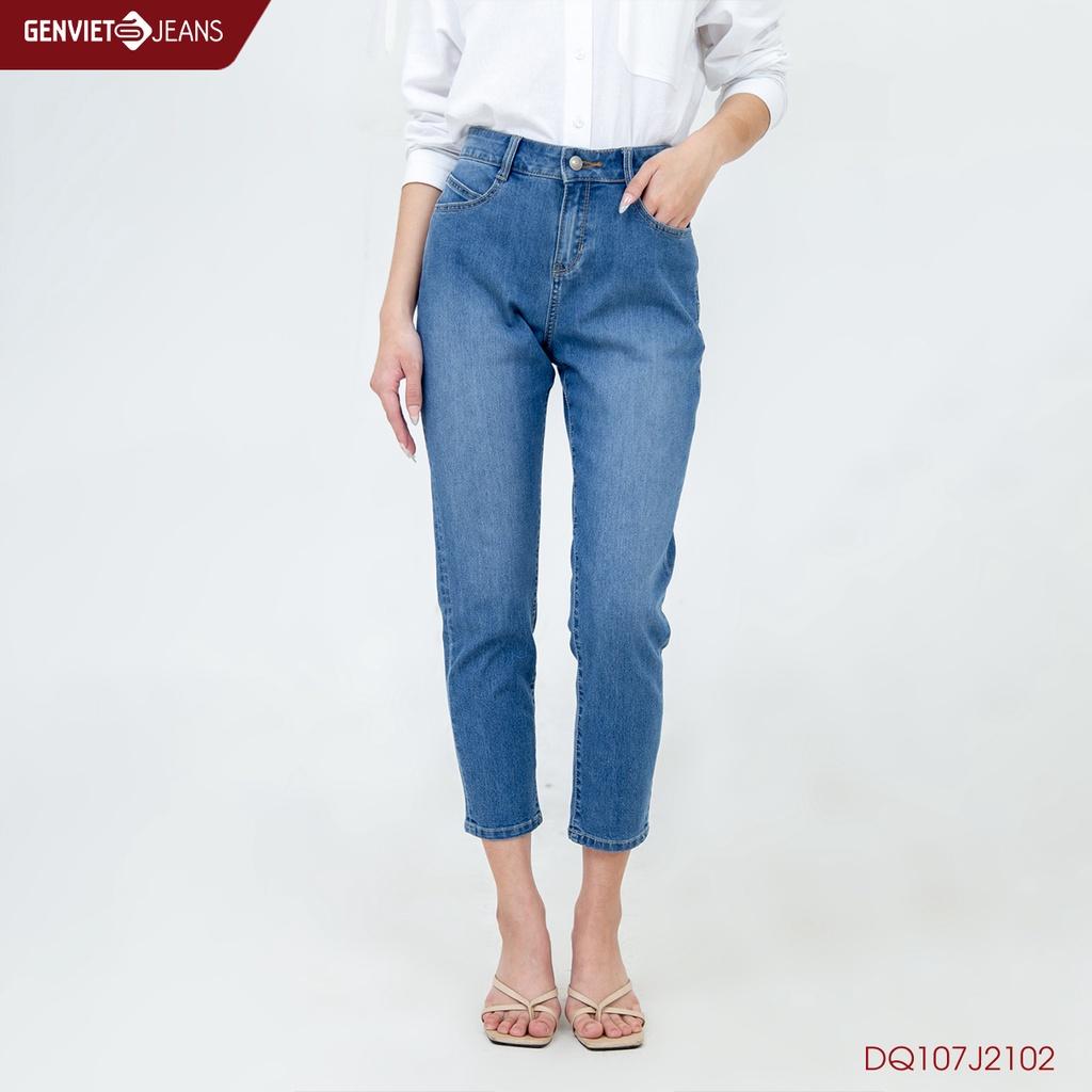 Quần Dài Jeans Nữ GENVIET DQ107J2102