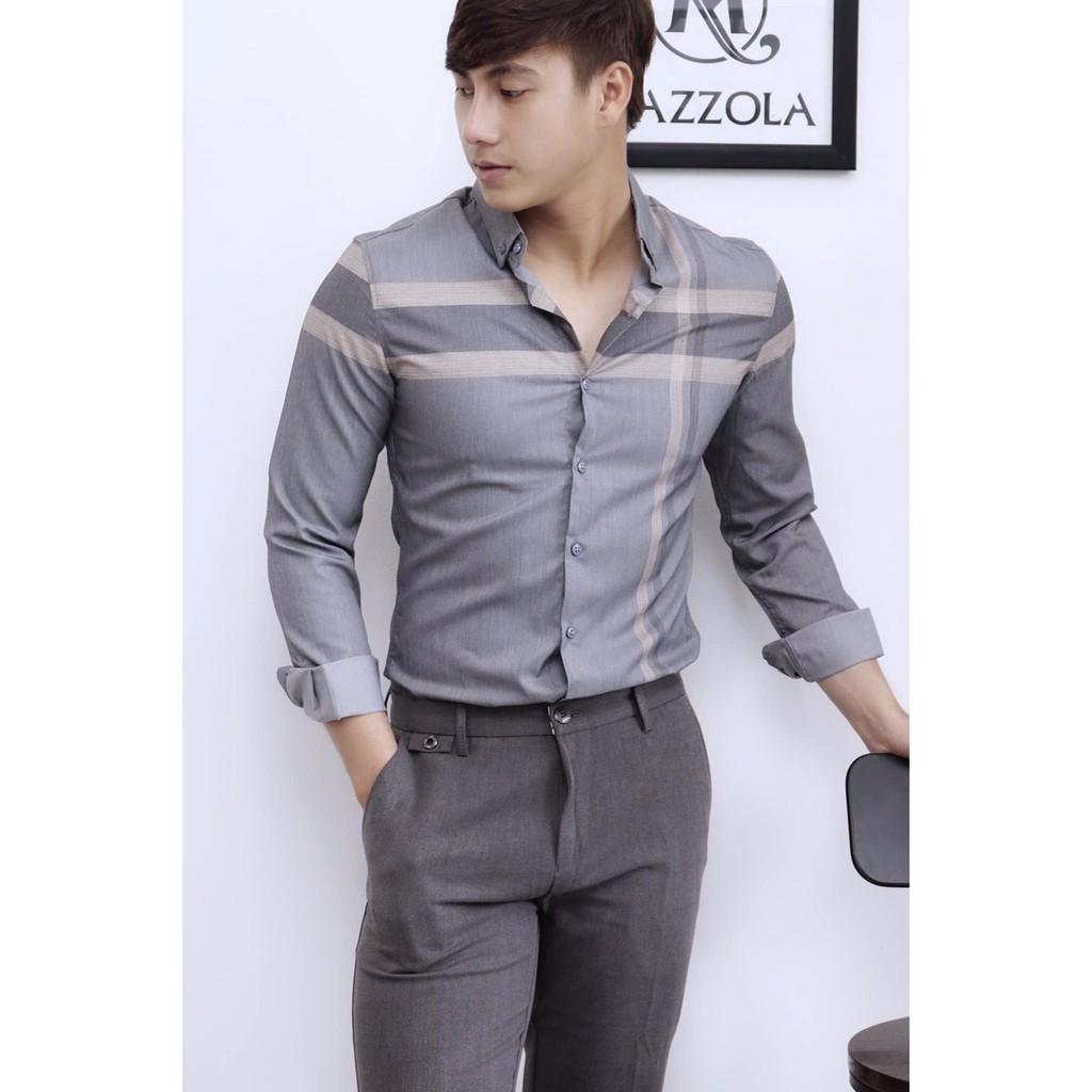 COMBO ÁO SƠ MI SỌC AK01 TẶNG ÁO THUN COTTON THEO SIZE