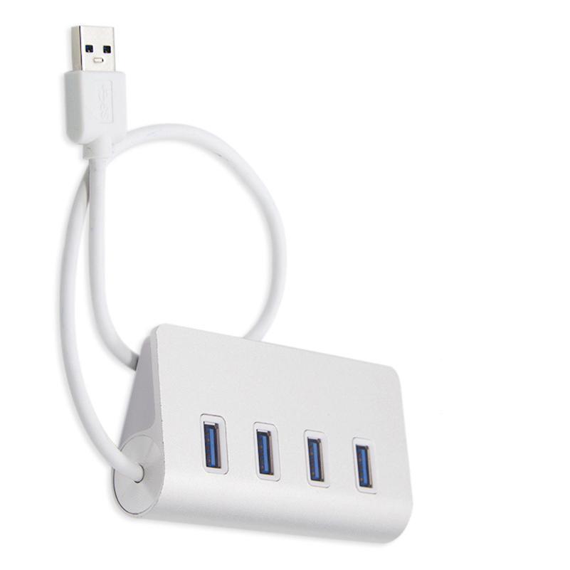 Đảm bảo chất lượng tốc độ cao HUB 4 cổng USB3.0 đế cắm 1 kéo 4 Bộ chia HUB sạc điện thoại di động hợp kim nhôm