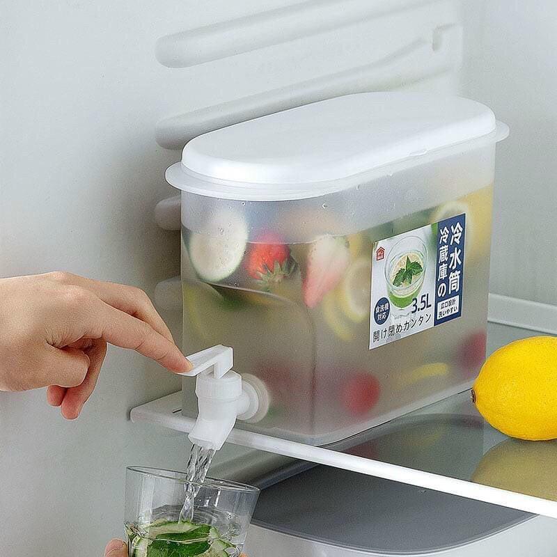 Bình đựng nước có vòi chuyên để tủ lạnh 3,5L ( LOẠI XỊN VIỆT NHẬT) - Bình đựng nước detox hoa quả có vòi, chịu nhiệt cao
