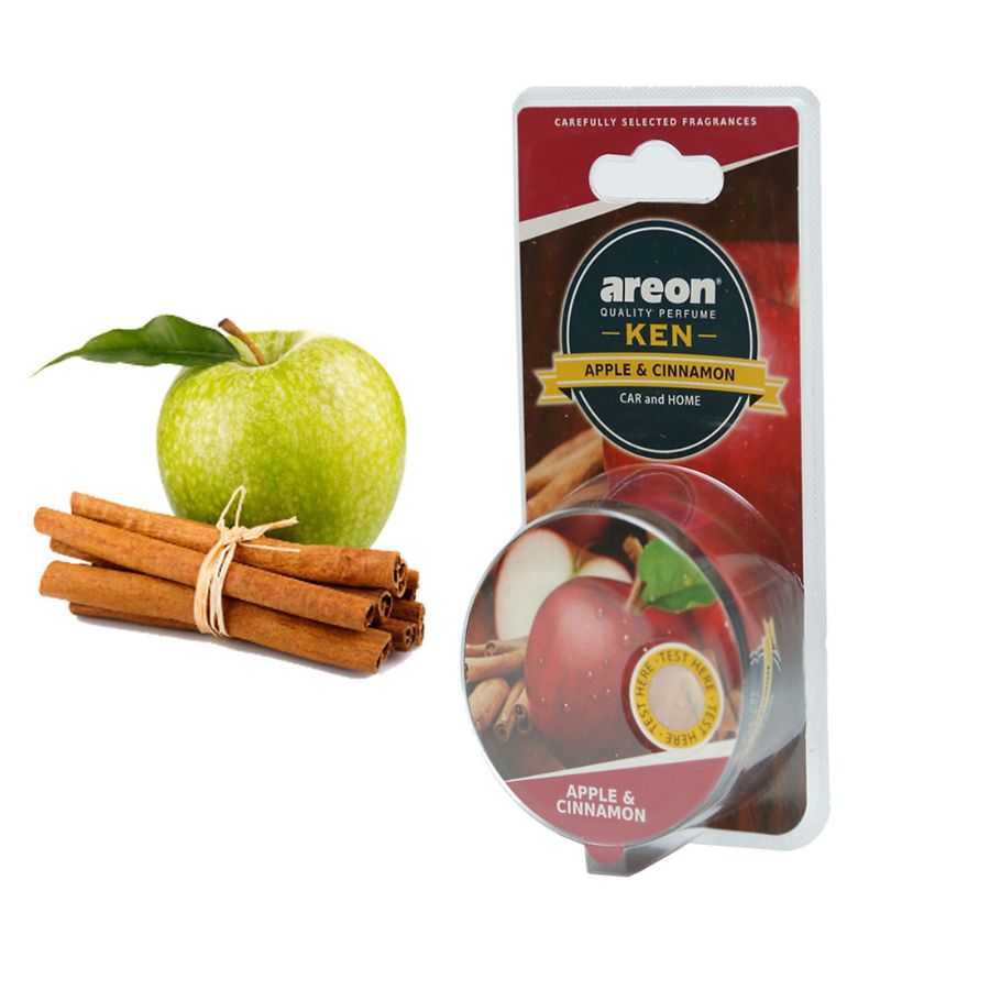 Sáp thơm ô tô Areon Apple &amp; Cinnamon - Hương táo &amp; quế, dịu nhẹ, thanh mát