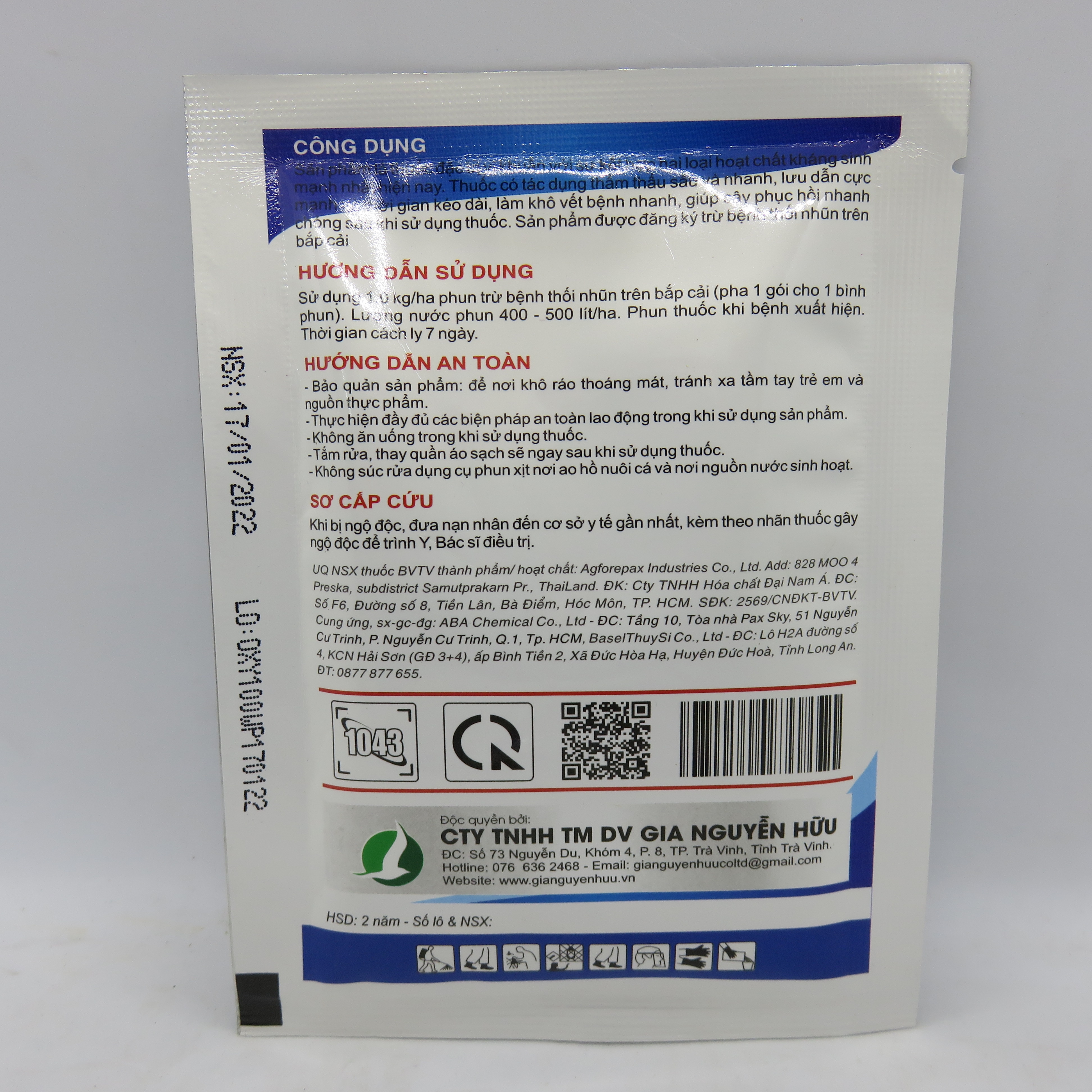SẠCH KHUẨN 25 gram - HIỆU QUẢ TỨC THÌ/KHÔNG LO VI KHUẨN DÙNG CHO MỌI CÂY TRỒNG