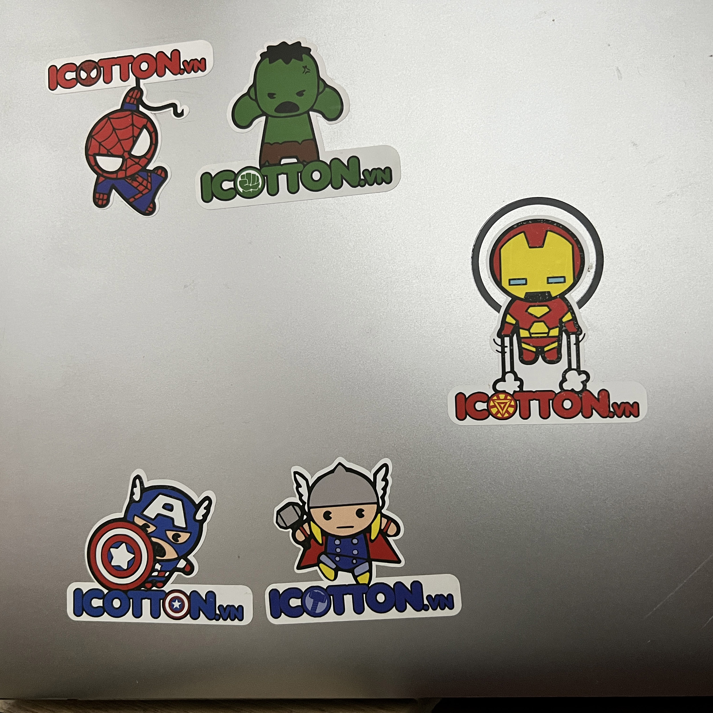 Hình dán Sticker Icotton hình siêu anh hùng