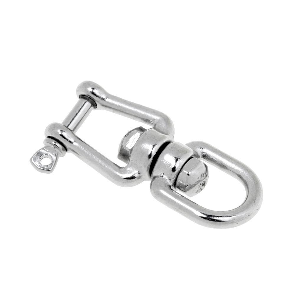 6mm 8mm 2Pcs Marine Stainless Steel Boat Swing Shackle Connecting Jaw