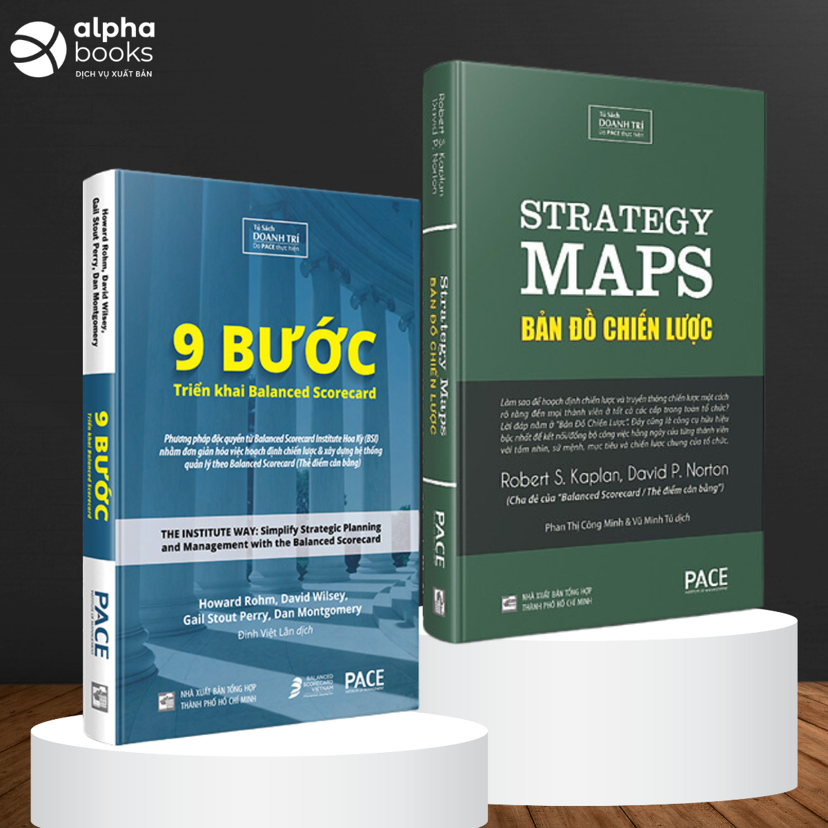 Hình ảnh Combo 9 Bước Triển khai Balanced Scorecard + Bản Đồ Chiến Lược -Strategy Maps - PACE Books