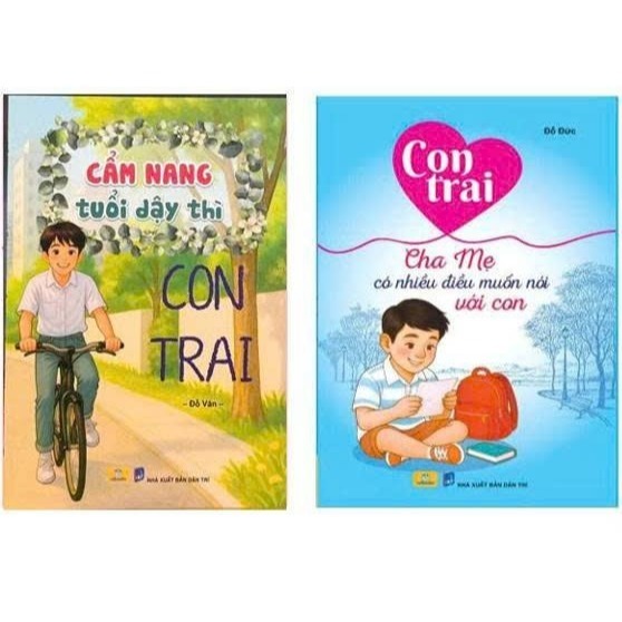 Sách – Combo 2 cuốn Cẩm Nang Tuổi Dậy Thì Con Trai và Con Trai Cha Mẹ Có Nhiều Điều Muốn Nói Với Con – ndbooks