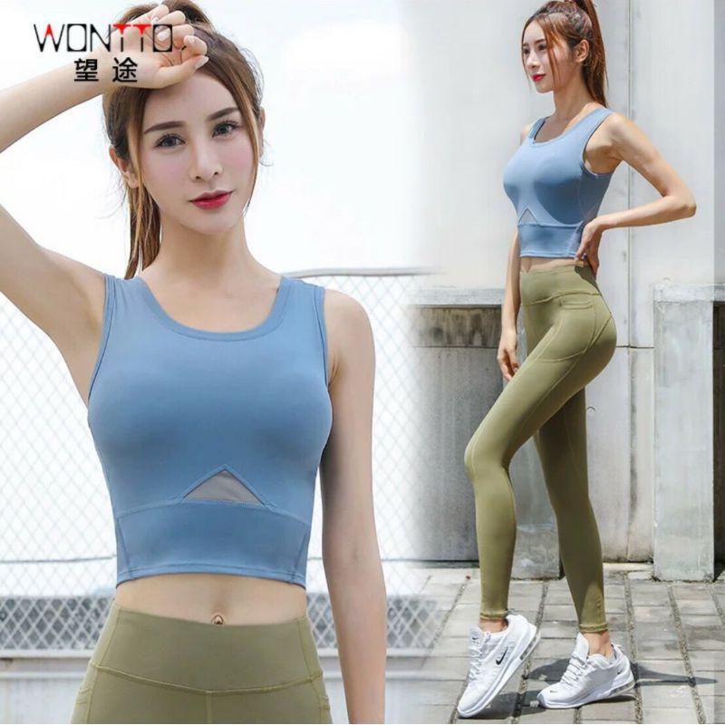 Đồ tập gym nữFreeship Áo croptop bra tập gym yoga, aerobic
