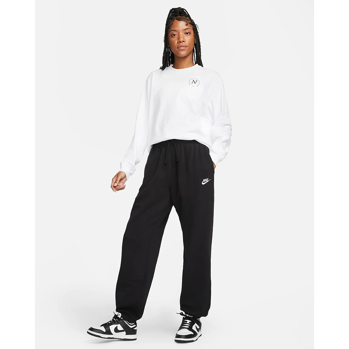 Quần dài thời trang Nữ NIKE AS W NSW CLUB FLC MR OS PANT