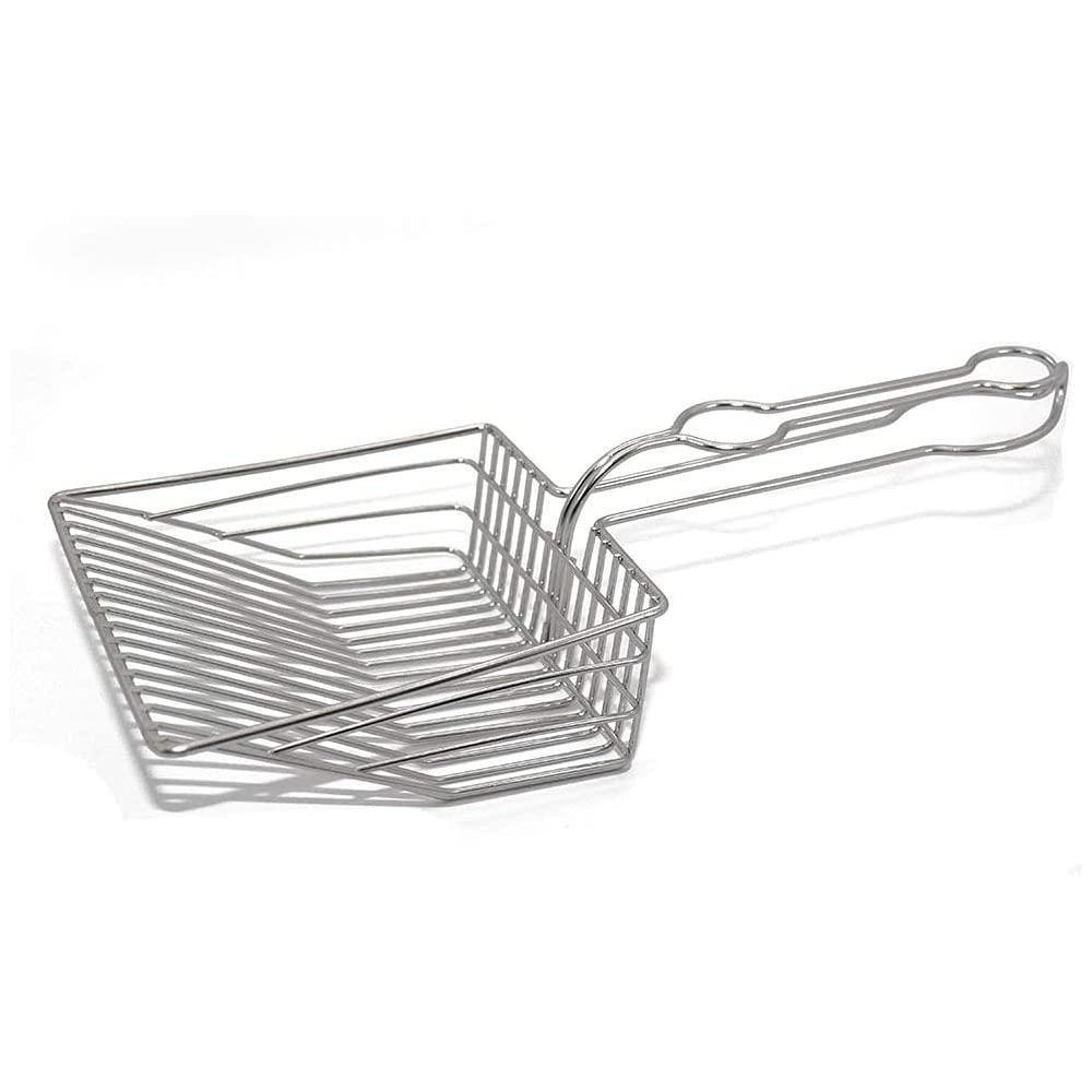 Các phòng mèo làm bằng thép không gỉ, xúc xích mèo lớn, xẻng katzenklo, xẻng kotchaufel, xẻng kim loại thú cưng bền, cho mèo, chó