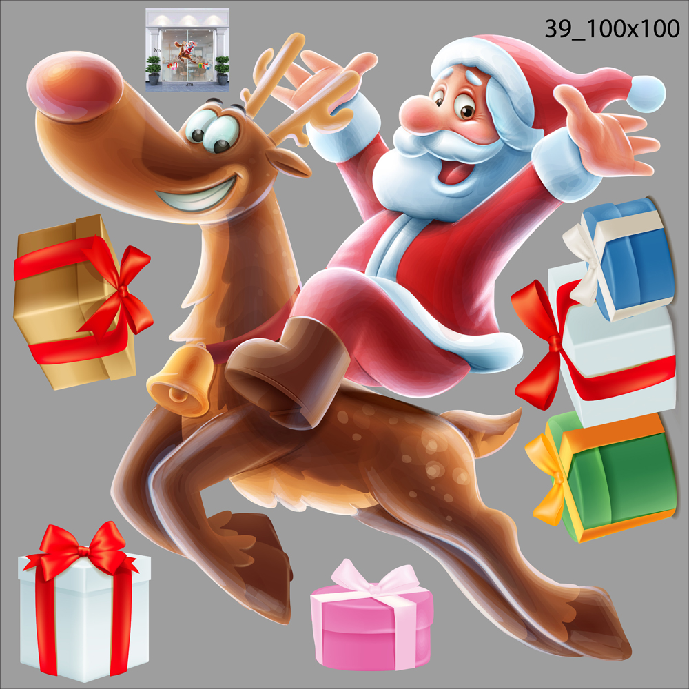 DECAL TRANG TRÍ NOEL 2021 COMBO SỐ 46