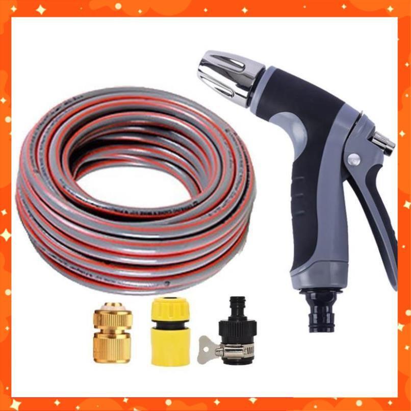 Bộ dây và vòi xịt rửa xe tưới cây tăng áp 20M 206817