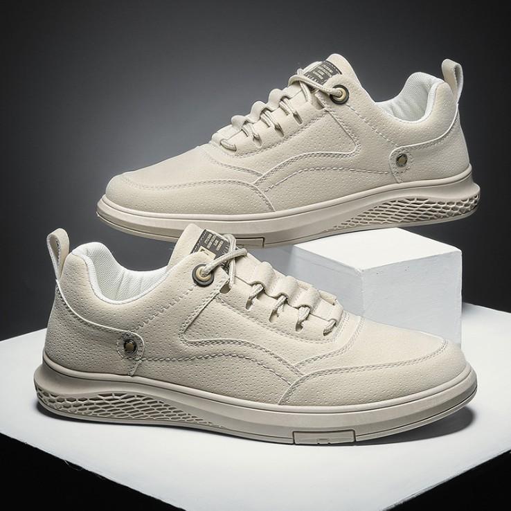 Giày Nam, Giày Sneaker Thấp Cổ Da Cao Cấp 2021