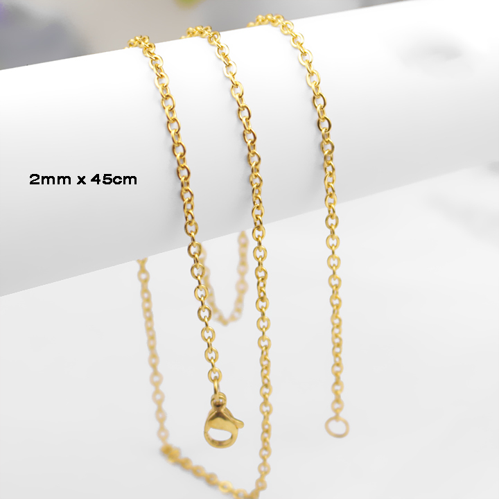 Dây chuyền nữ mắc xích tròn 2li  WDC157
