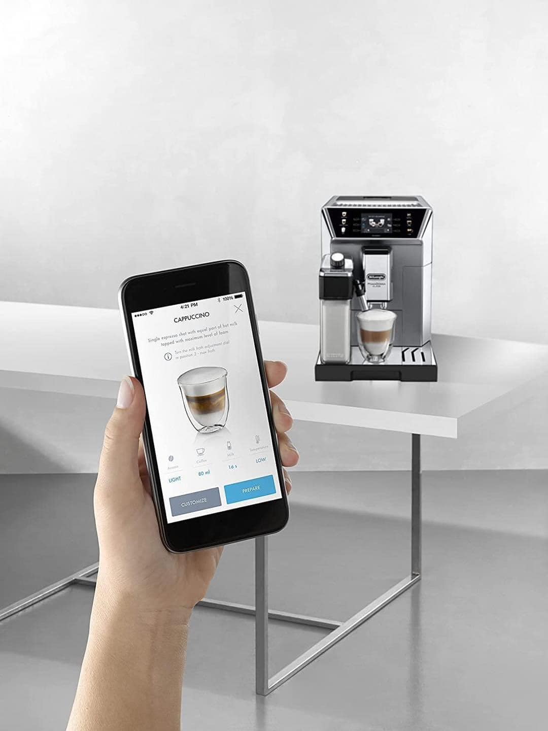 Máy pha cà phê tự động De'Longhi Prima Donna Class ECAM550.85 MS Made in Italia Hàng chính hãng