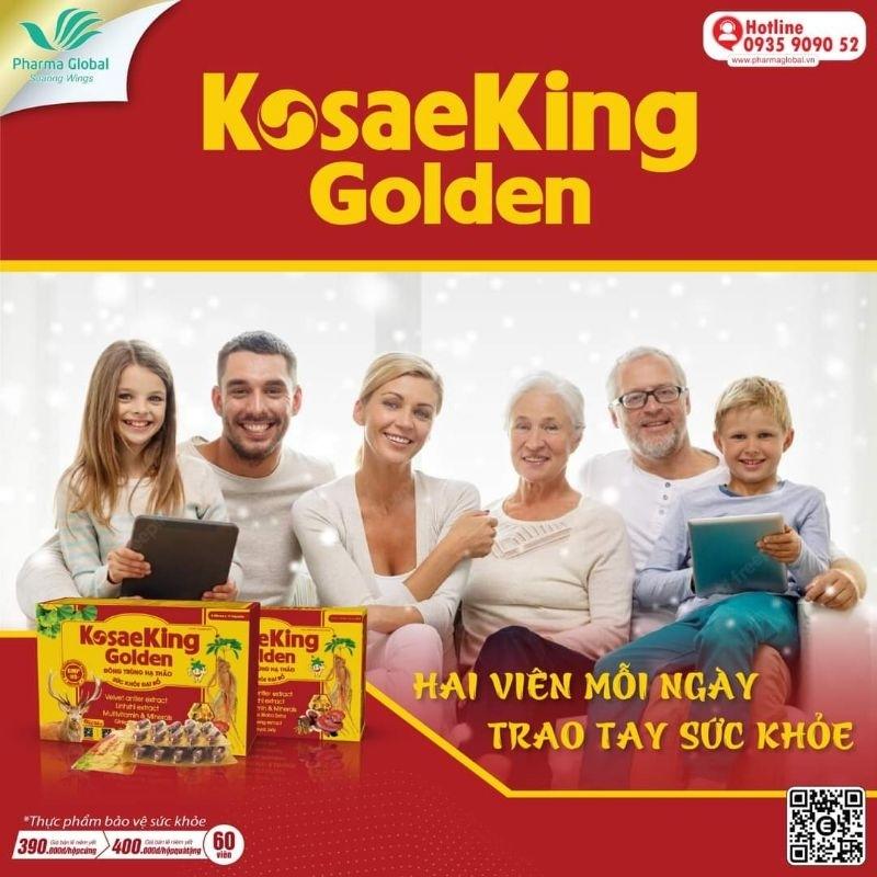 Đông Trùng Hạ Thảo Kosaeking-S. Hộp 60 viên - Bồi bổ sức khỏe, tăng sức đề khán, nâng cao sức khỏe