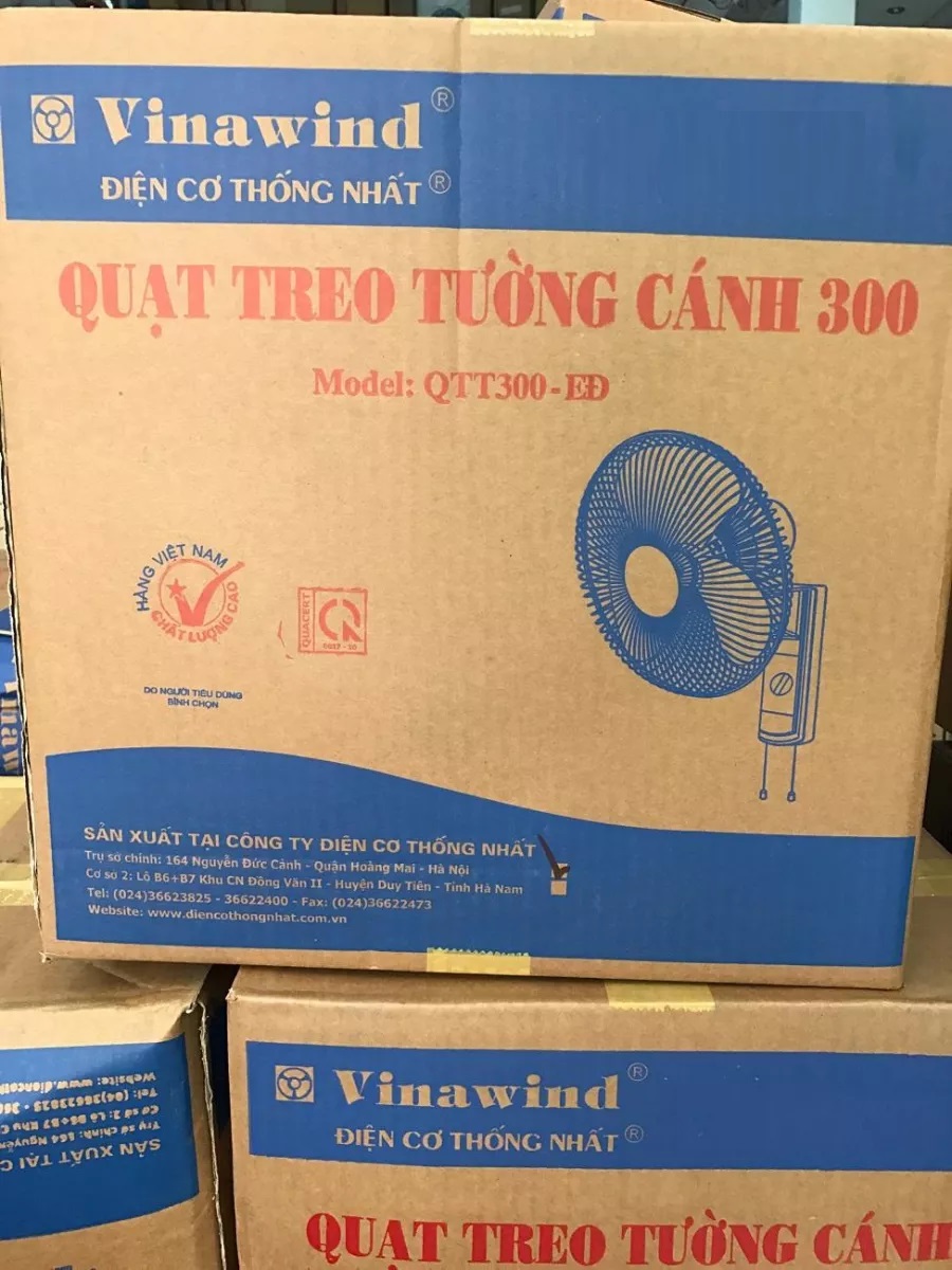 Quạt treo tường Sothing Vinawind QTT300-EĐ sải cánh 300mm- Hàng chính hãng