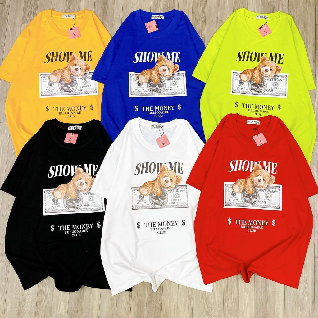Áo Thun Tay Ngắn Unisex Đủ Size M L XL - GẤU DOLLAR