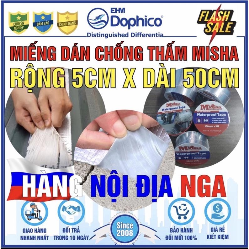 Băng keo chống thấm cao cấp misha siêu dính khổ 5cm x 5m