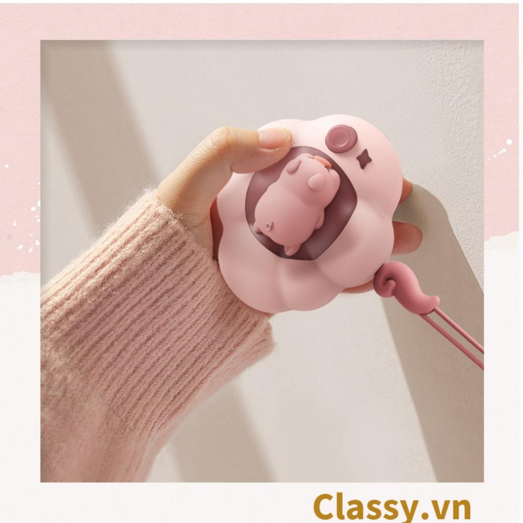 Máy sưởi ấm Classy mini sạc bằng USB hình con vật nằm ngủ nhiều màu sắc PK1358