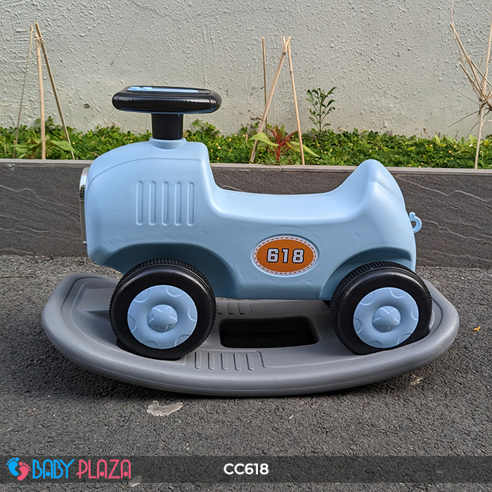 Chòi chân bập bênh 2 trong 1 BABY PLAZA CC618 có đèn nhạc