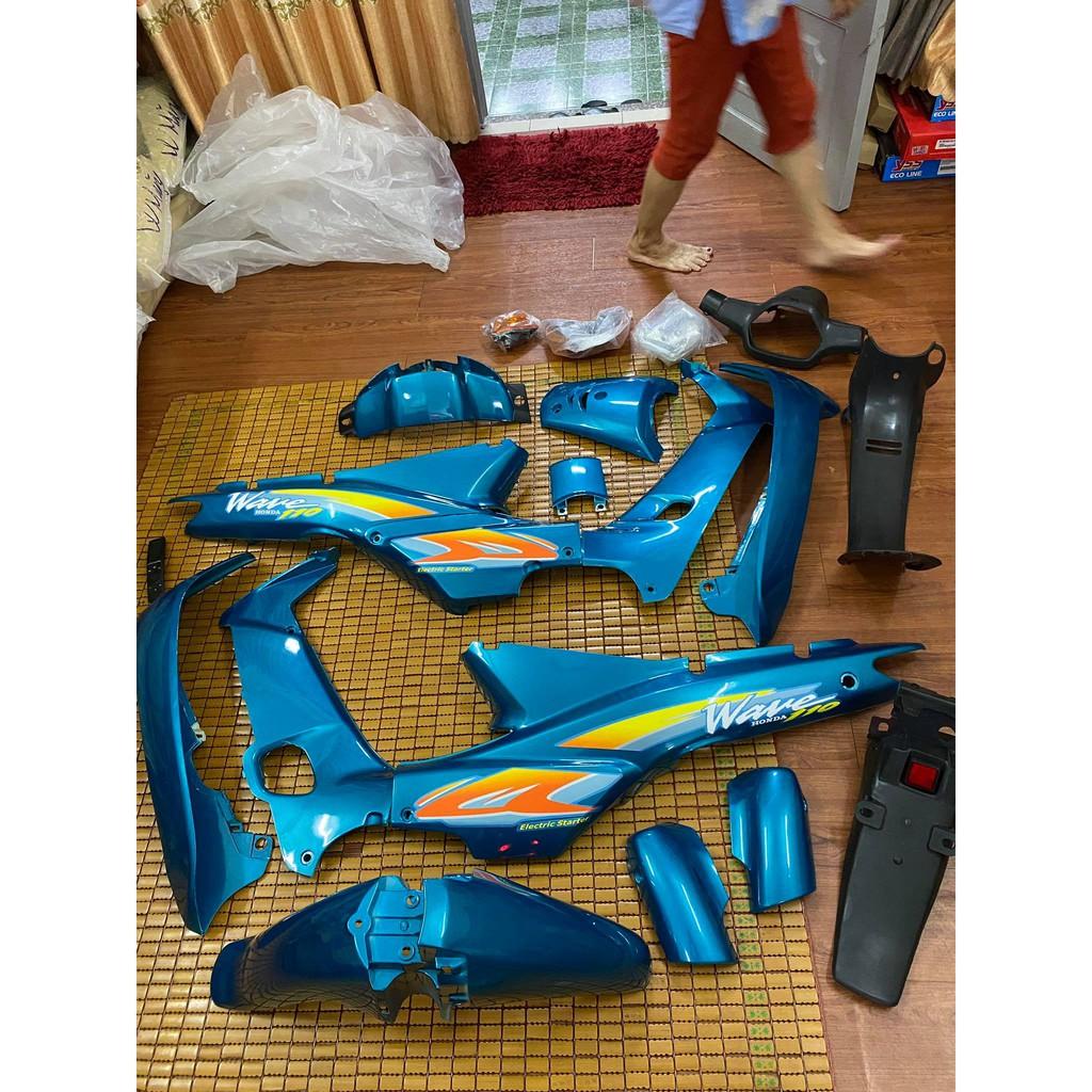 Dàn áo dành cho Honda Wave nhỏ loại 1 màu Xanh Ngọc