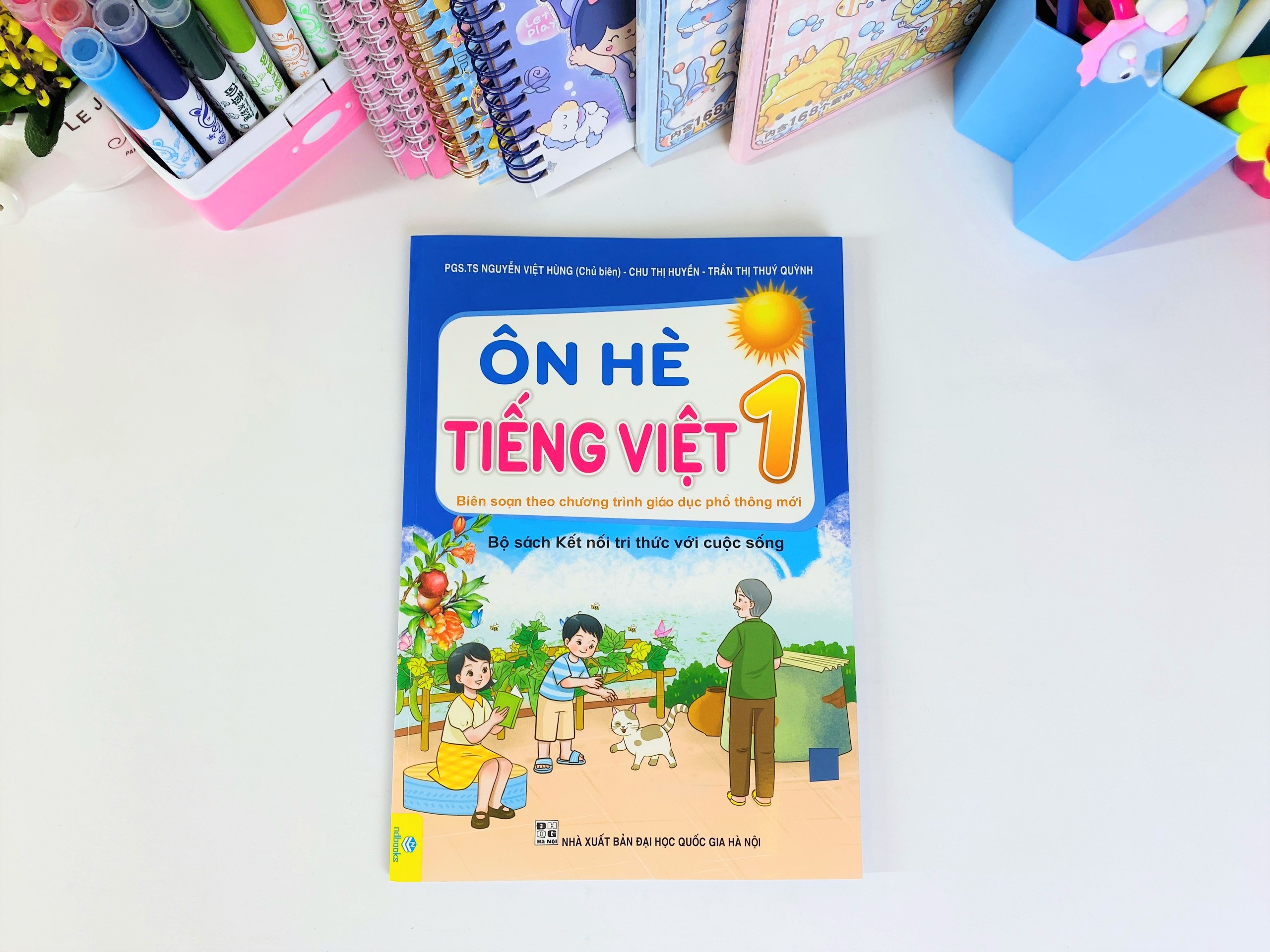 Sách - Bộ 2 cuốn Ôn Hè Toán + Tiếng Việt 1 Kết Nối - ndbooks