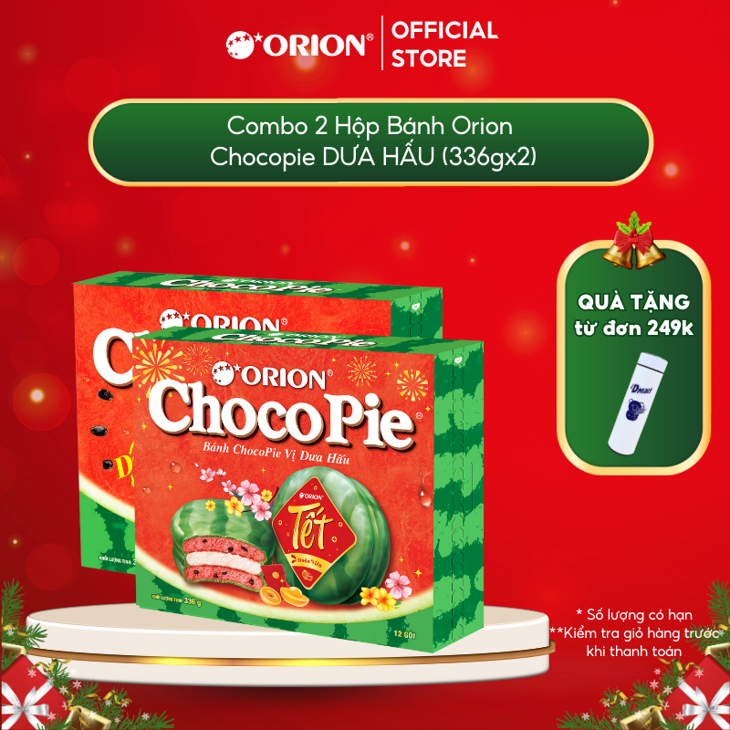 Combo 2 Hộp Bánh CHOCOPIE vị DƯA HẤU mát lạnh