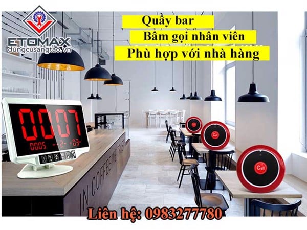 Hệ thông chuông gọi bàn không dây WIRELESS CALL