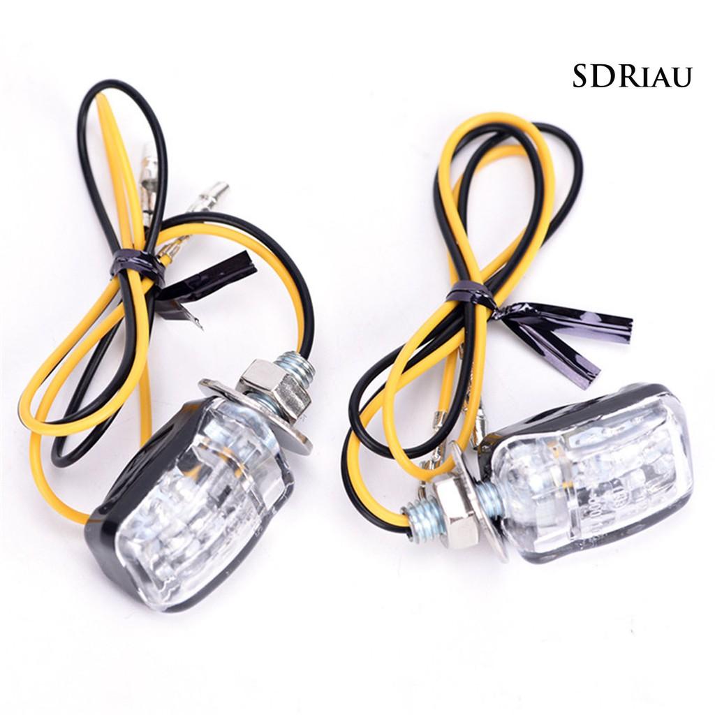 Set 2 Đèn Xi Nhan 12v 6led Chuyên Dụng Cho Xe Mô Tô